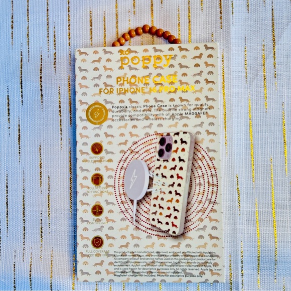 XO Poppy Dachshund iPhone 16 Pro Max Case | MagSafe Compatible | NWT - Picture 3 of 4